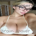 Brown shower personal